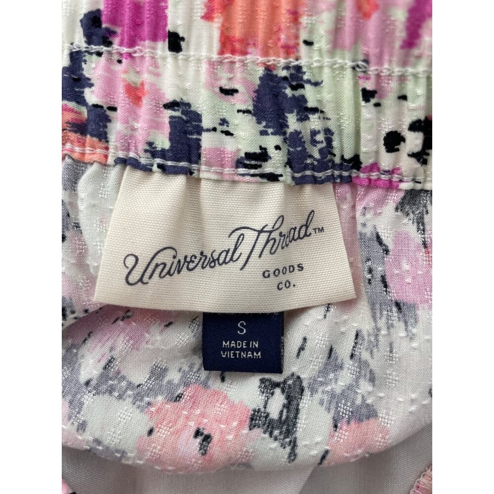 Universal Thread Mini Skirt Size Small Floral Tie… - image 4